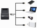 Lemix (BLN1) Ultra Slim USB Charger for Olympus BLN-1 Battery for Listed Olympus OM-D & PEN Series Models - Lemix