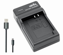 Lemix (NB13L) Ultra Slim USB Charger for Canon NB-13L & NB-12L Batteries for Specific Canon Powershot & Vixia Models - Lemix