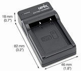 Lemix (W126) Ultra Slim USB Charger for Fujifilm NP-W126 & NP-W126S Batteries for Listed FUJIFILM Finepix and X Series Models - Lemix
